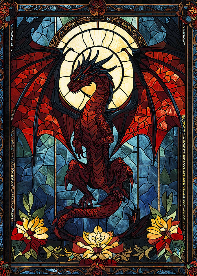 Stained Glass Dragon