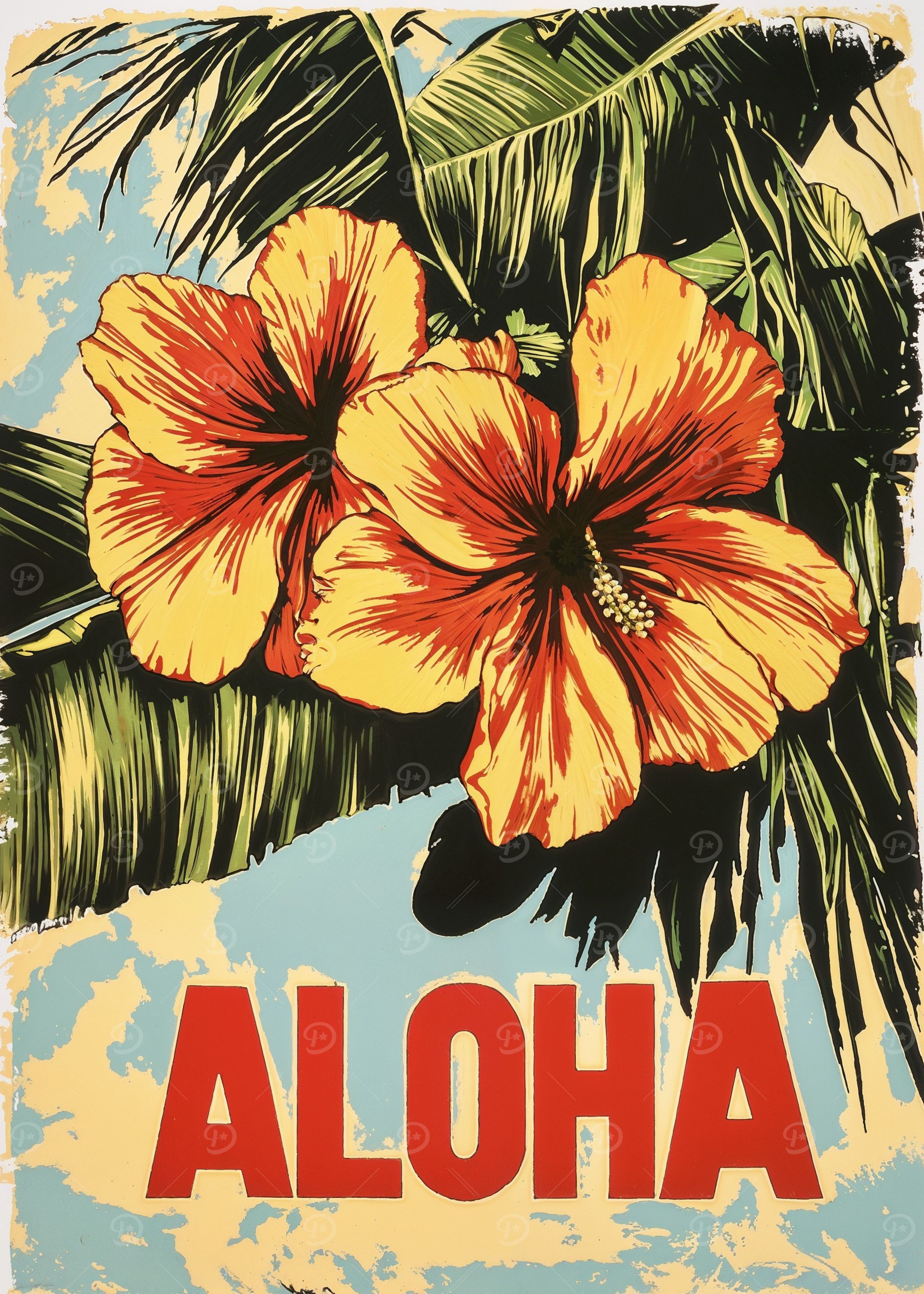 Aloha Hibiscus Poster