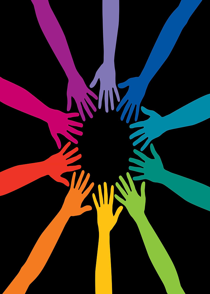 Rainbow Hands Unity