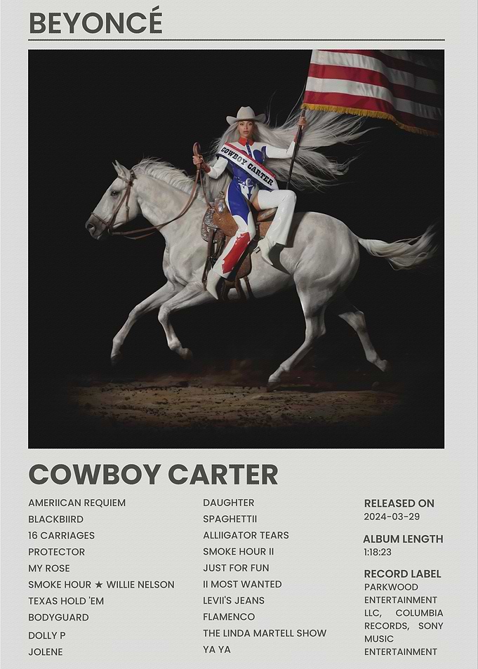 Beyoncé Cowboy Carter Album Cover