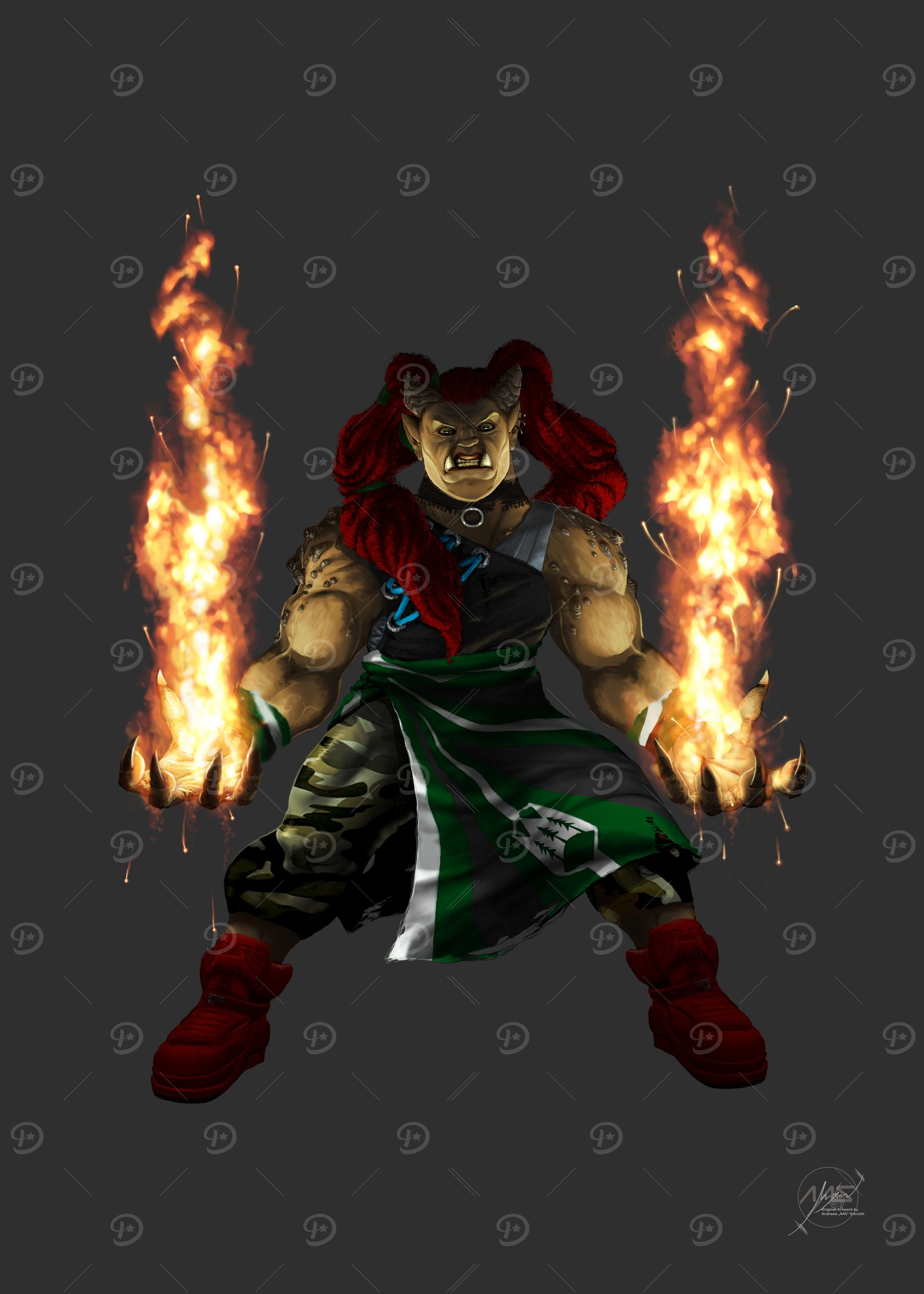 Female Troll Mage