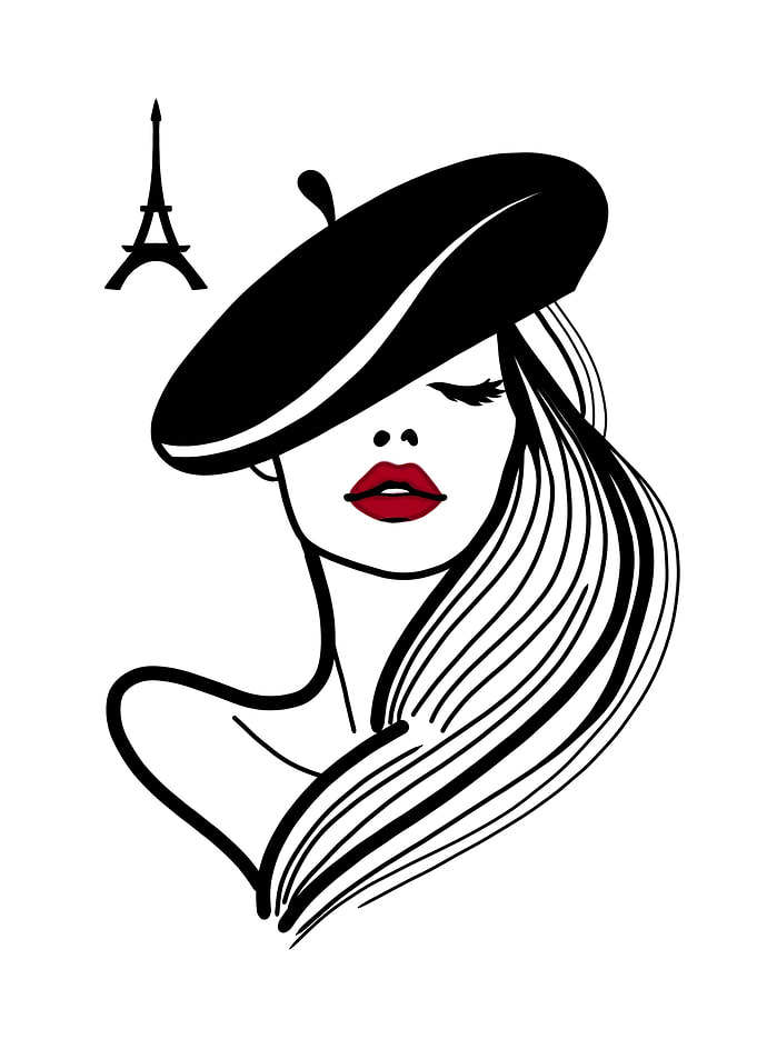 Parisian Woman Illustration