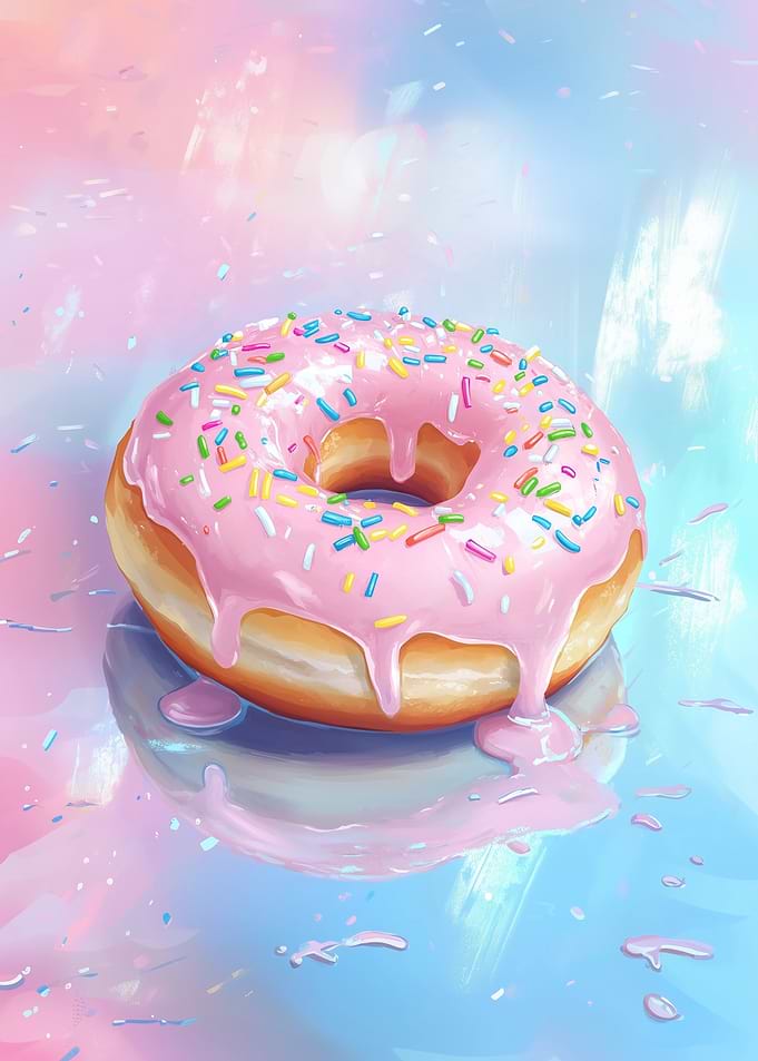 Pink Glazed Donut