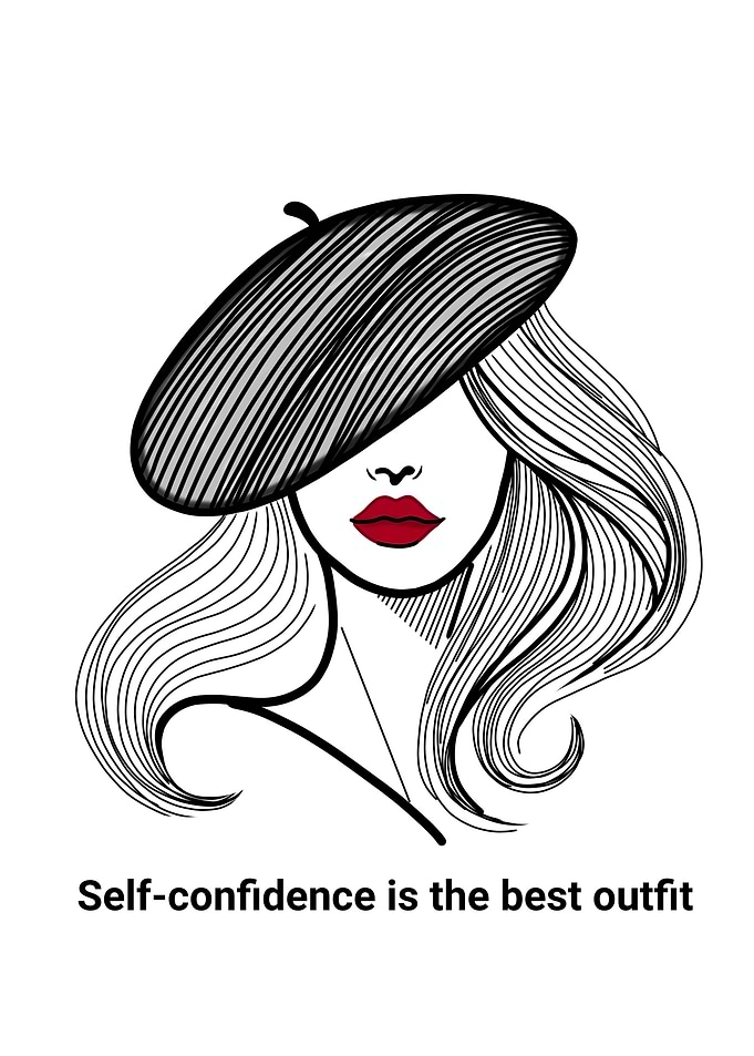 Fashion Woman with Quote