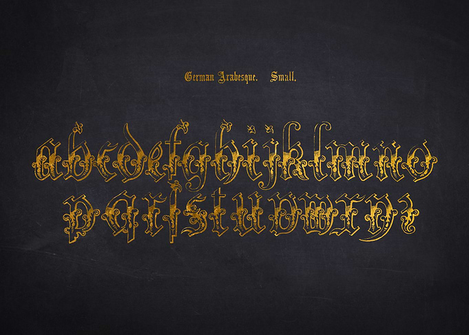 German Arabesque Font