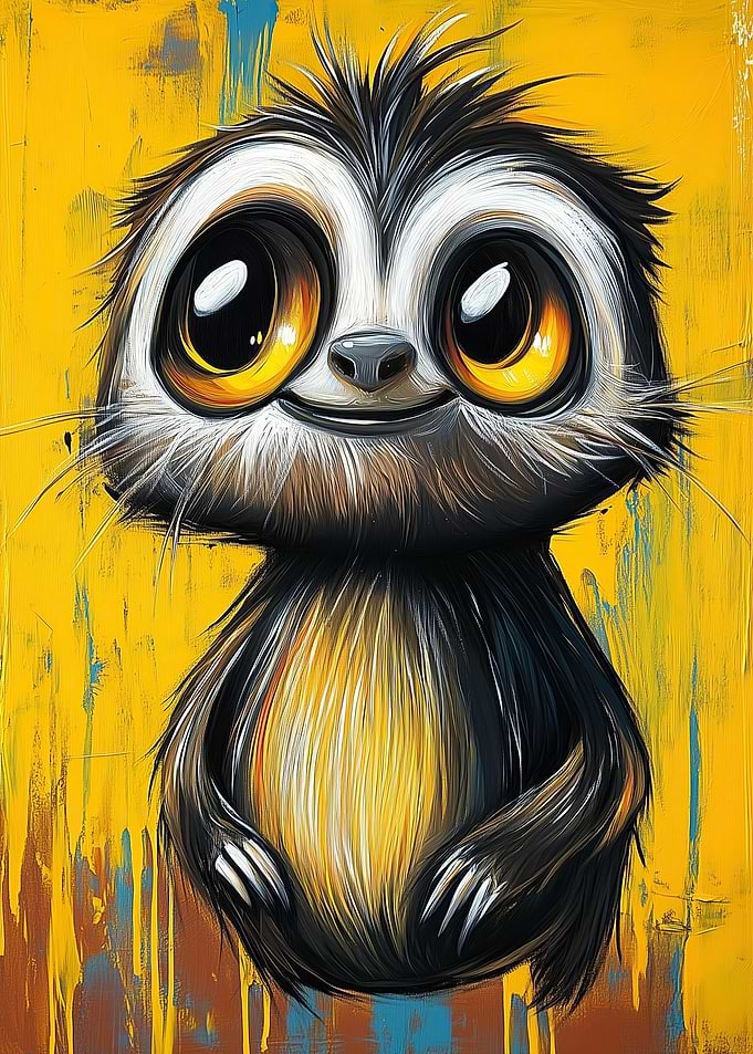 Cute Sloth Painting