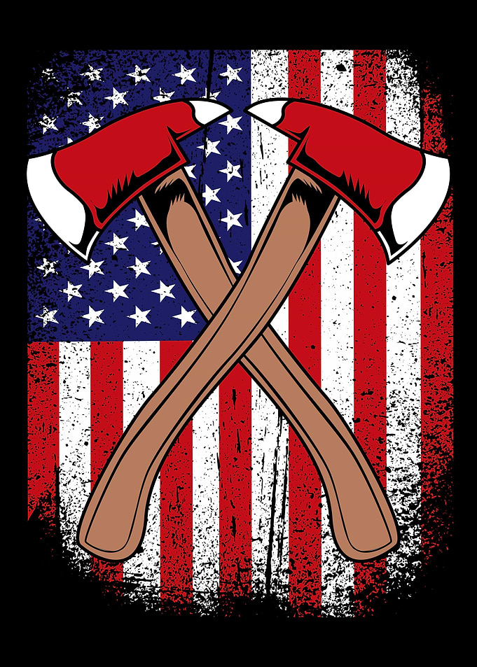 Firefighter American Flag