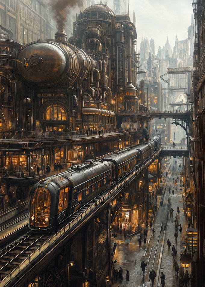 Steampunk Cityscape