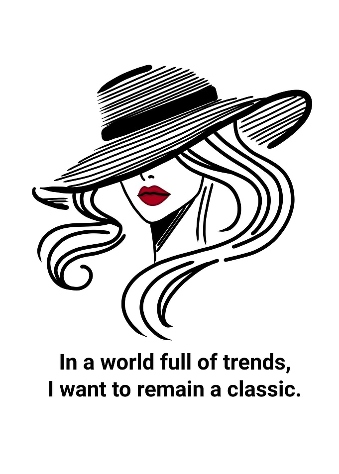 Classic Woman in Hat