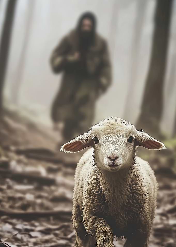 Lost Lamb Painting