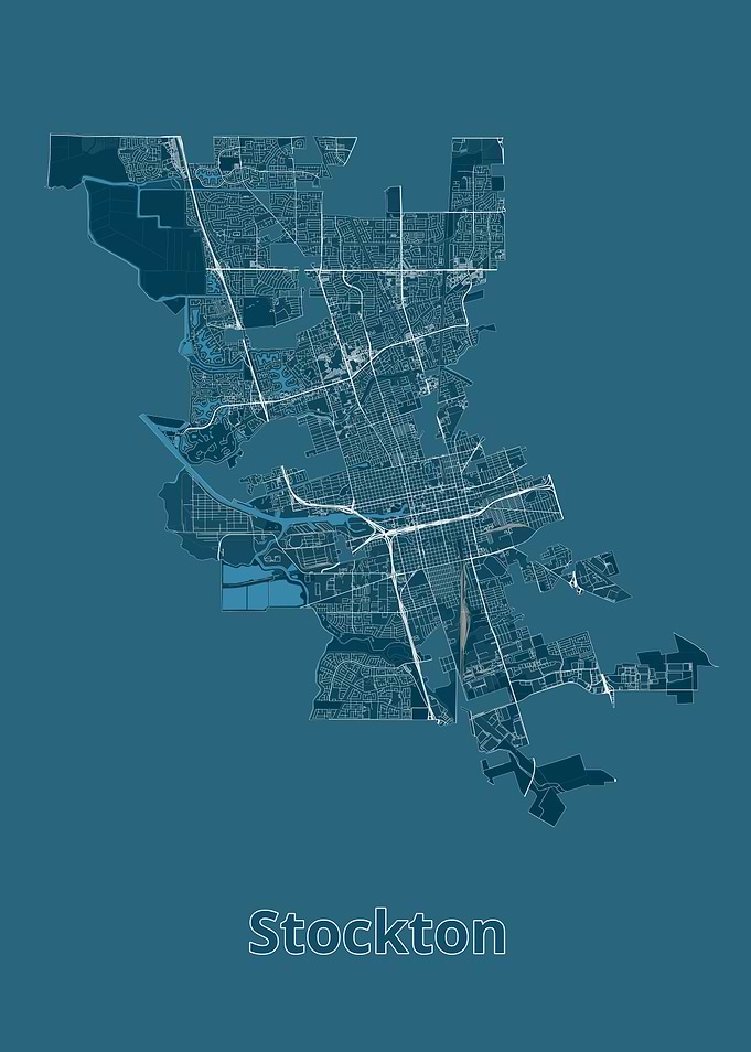 Stockton City Map