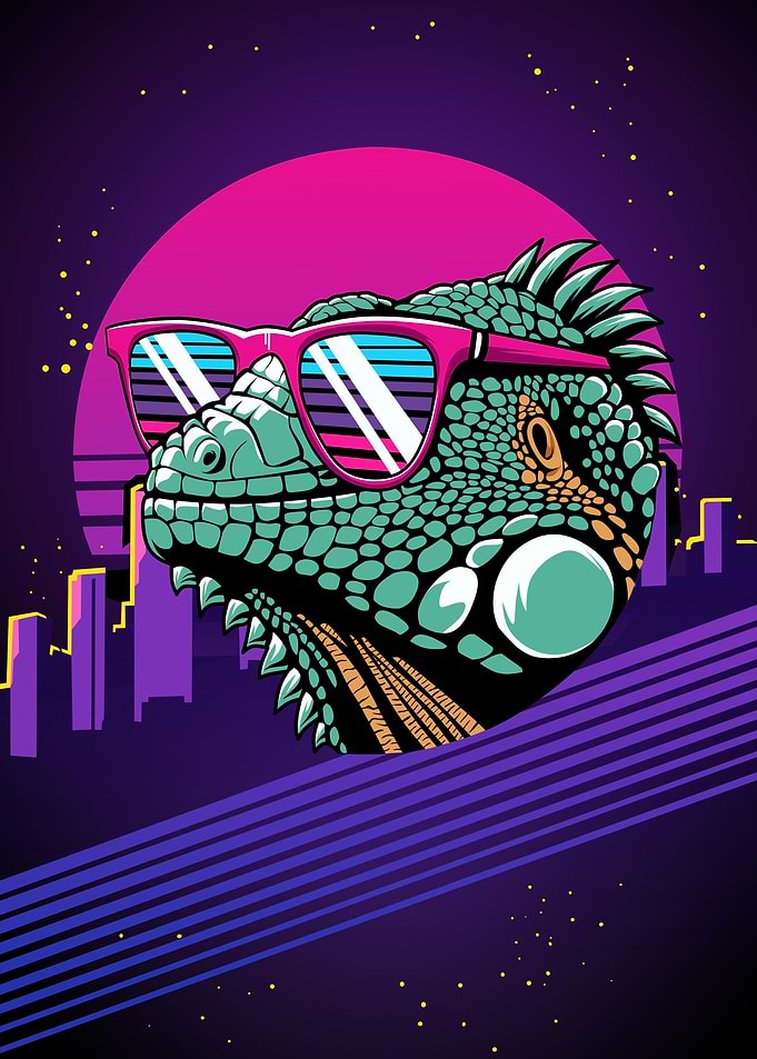 Iguana in Sunglasses