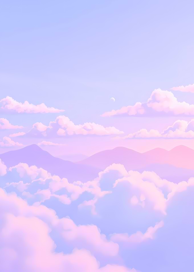 Pastel Sky with Clouds