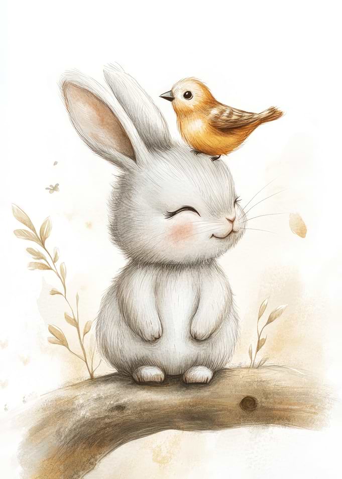 Bunny and Bird Friends
