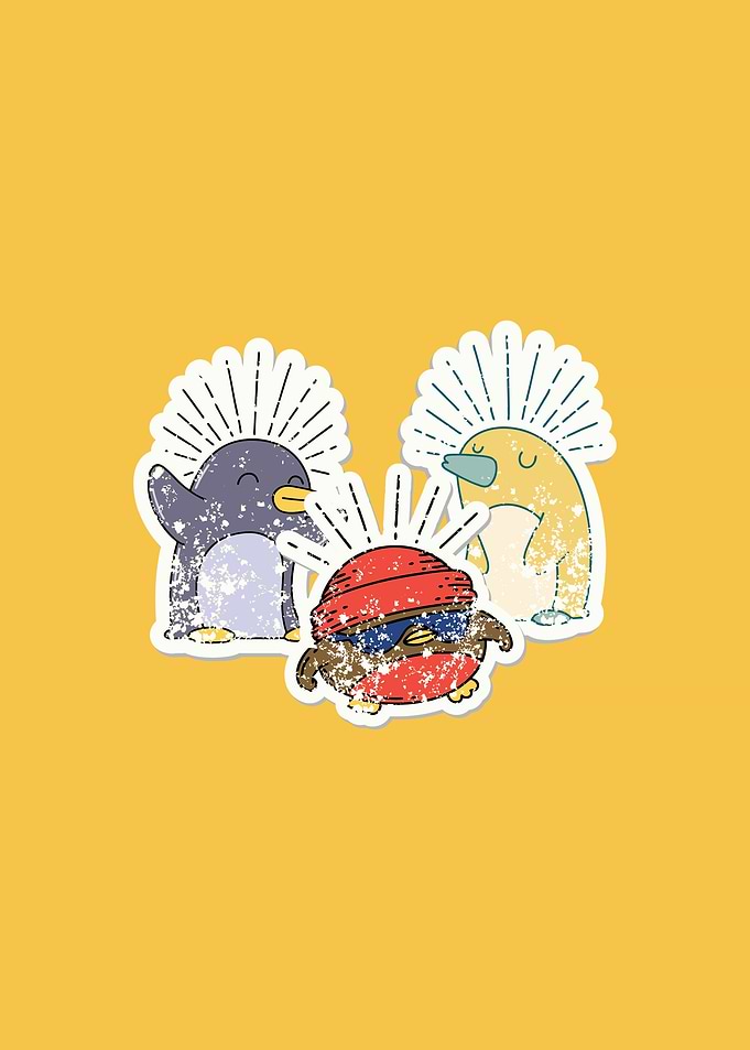 Cute Penguin Stickers