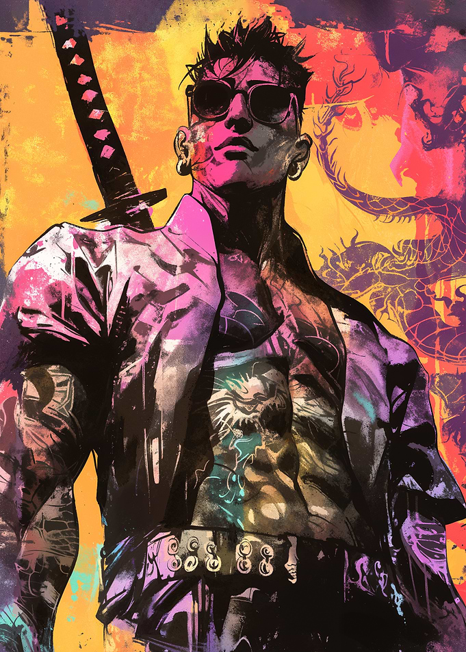 Modern Samurai Graffiti