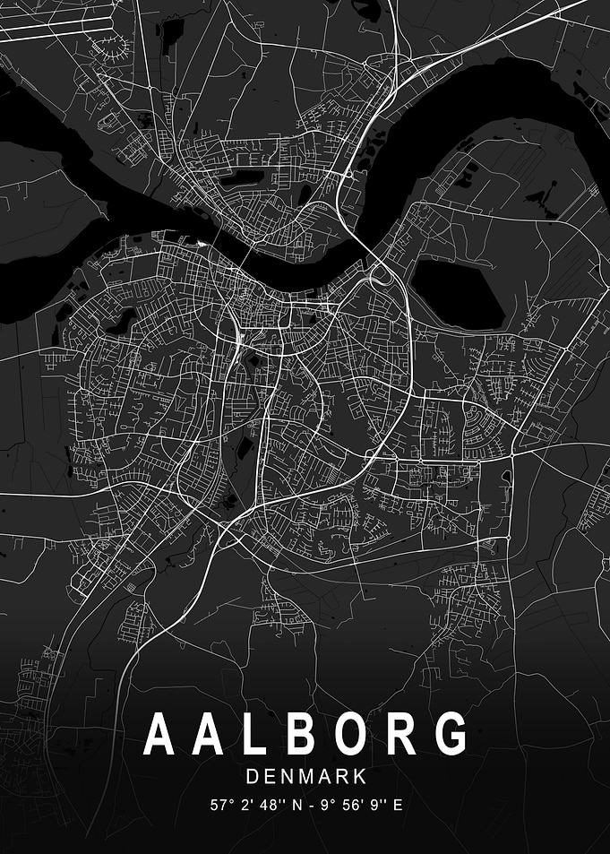 Aalborg Dark City Map