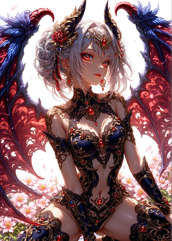 Demonic Angel Anime Girl