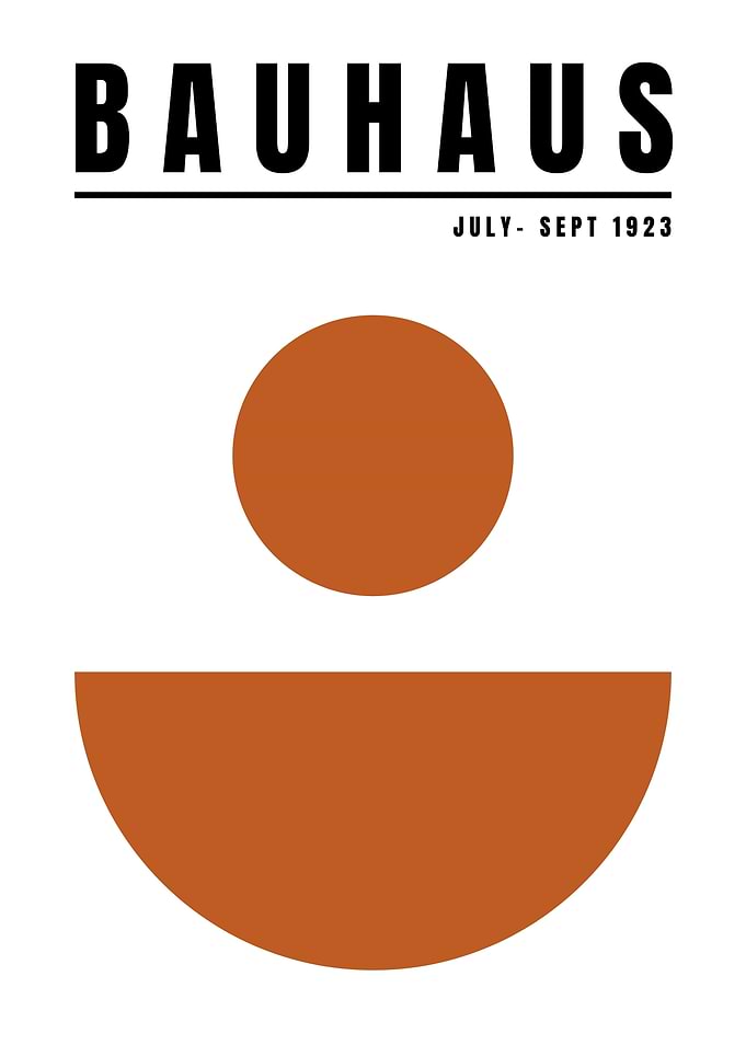 Bauhaus Geometric Art Print
