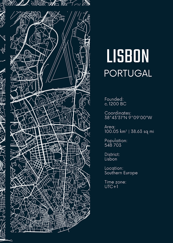 Lisbon City Map