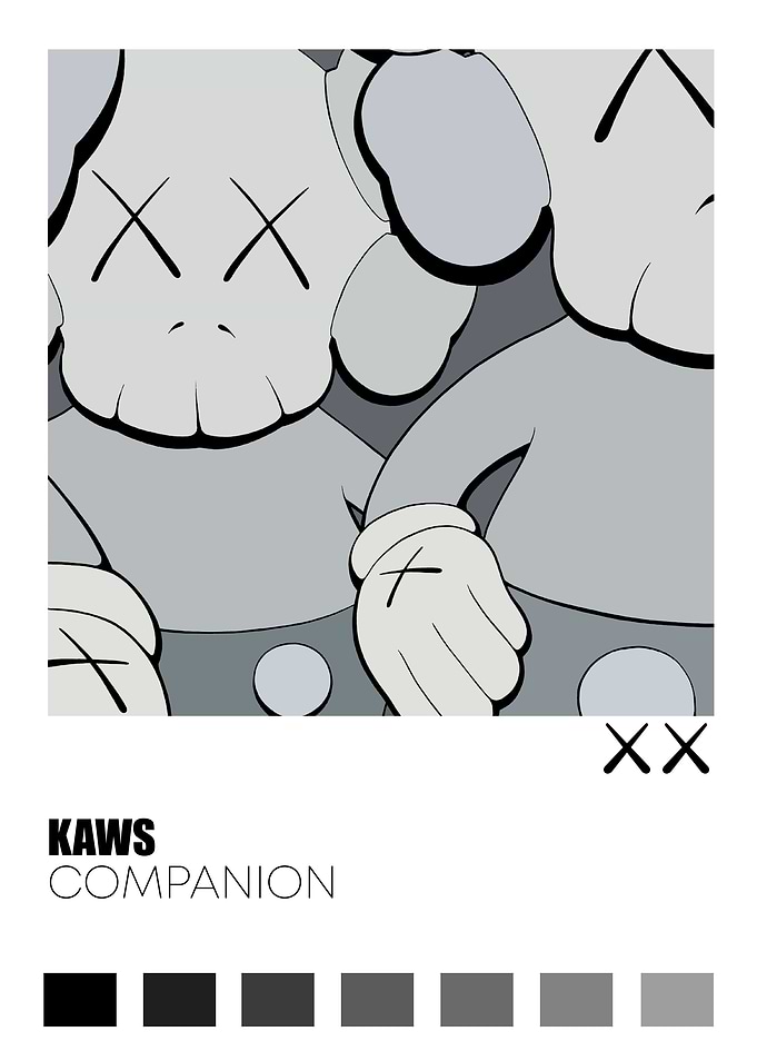 Kaws Companion Art Print