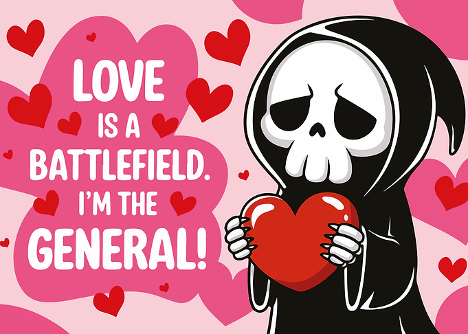 Grim Reaper Valentine's Card