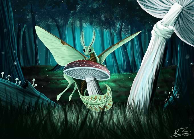 Luna Moth Dragon