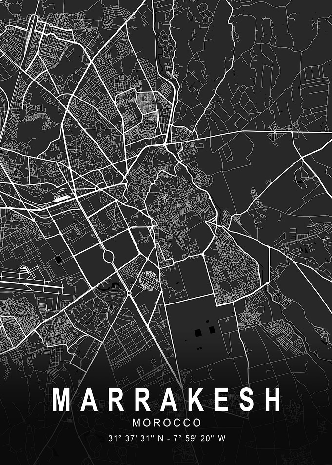 Marrakesh Dark City Map