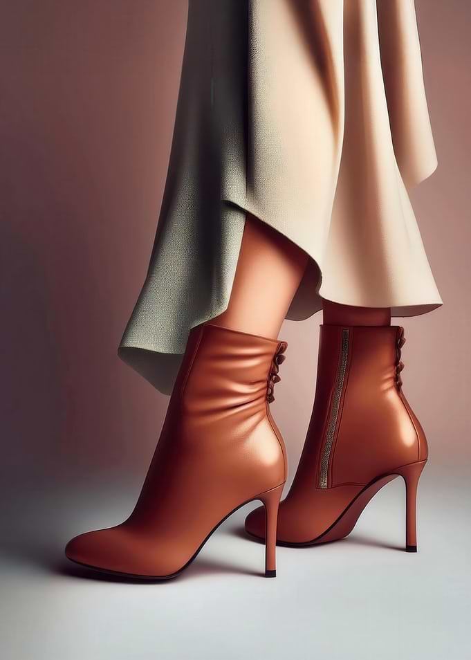 Copper Ankle Boots