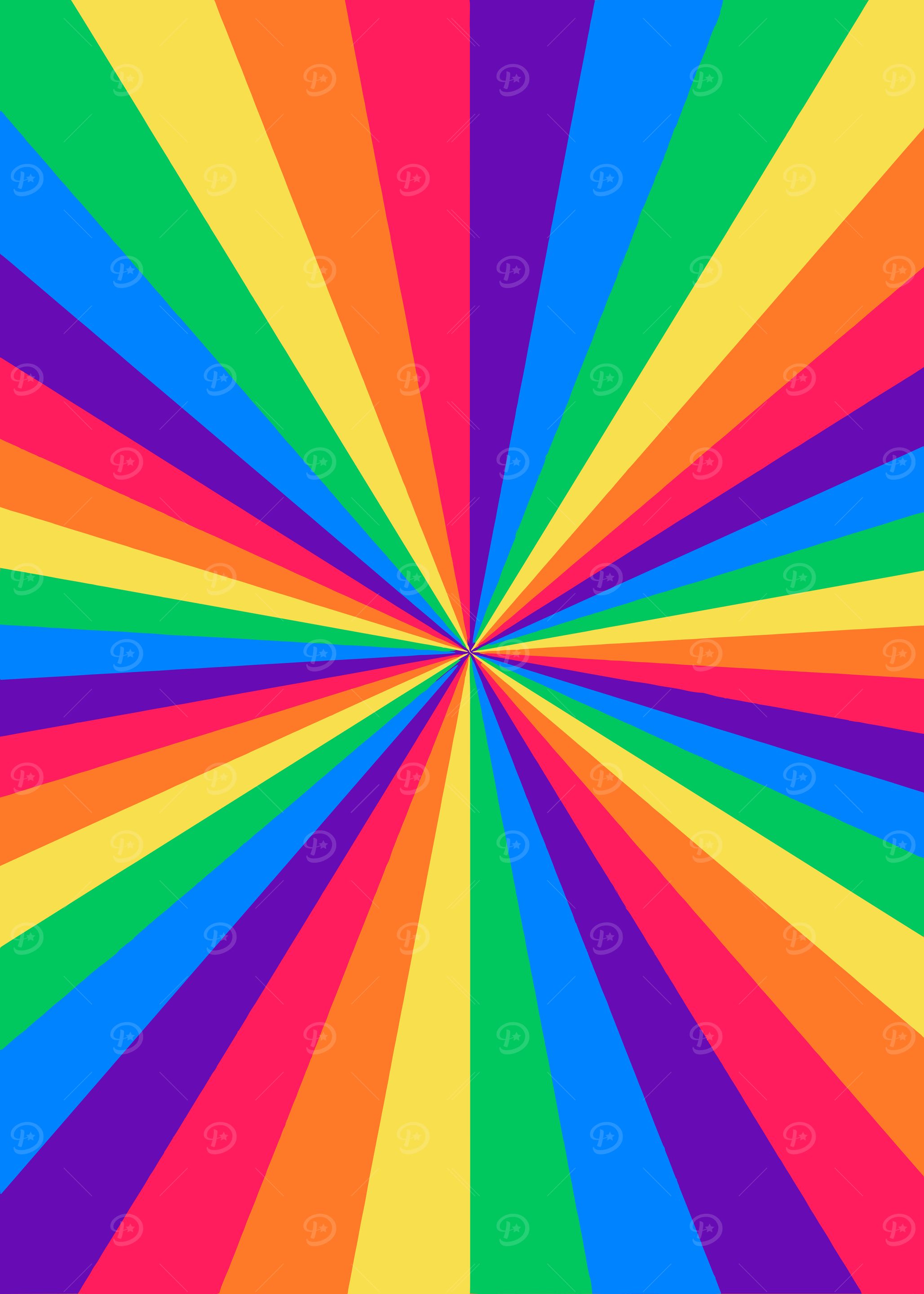 Rainbow Sunburst