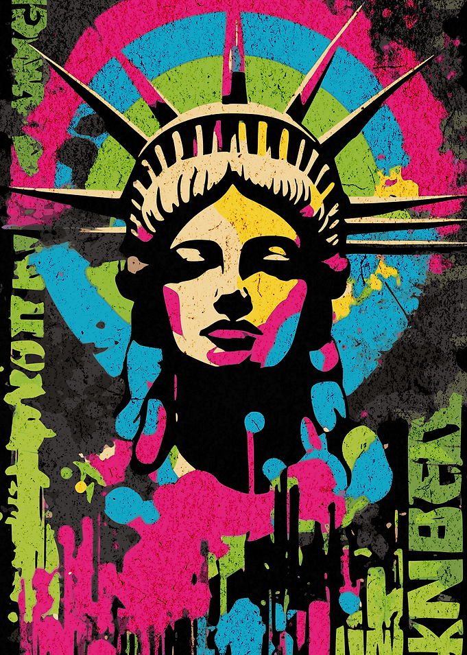 Statue of Liberty Graffiti Art