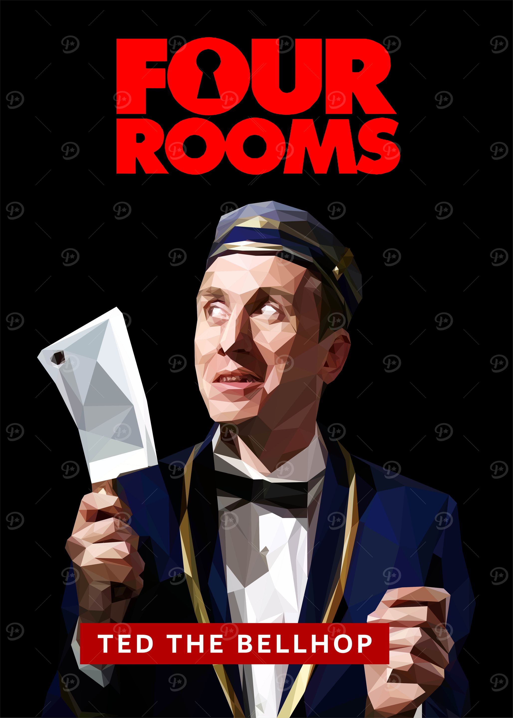 Four Rooms Bellhop Poster