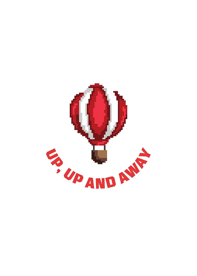 Pixel Art Hot Air Balloon