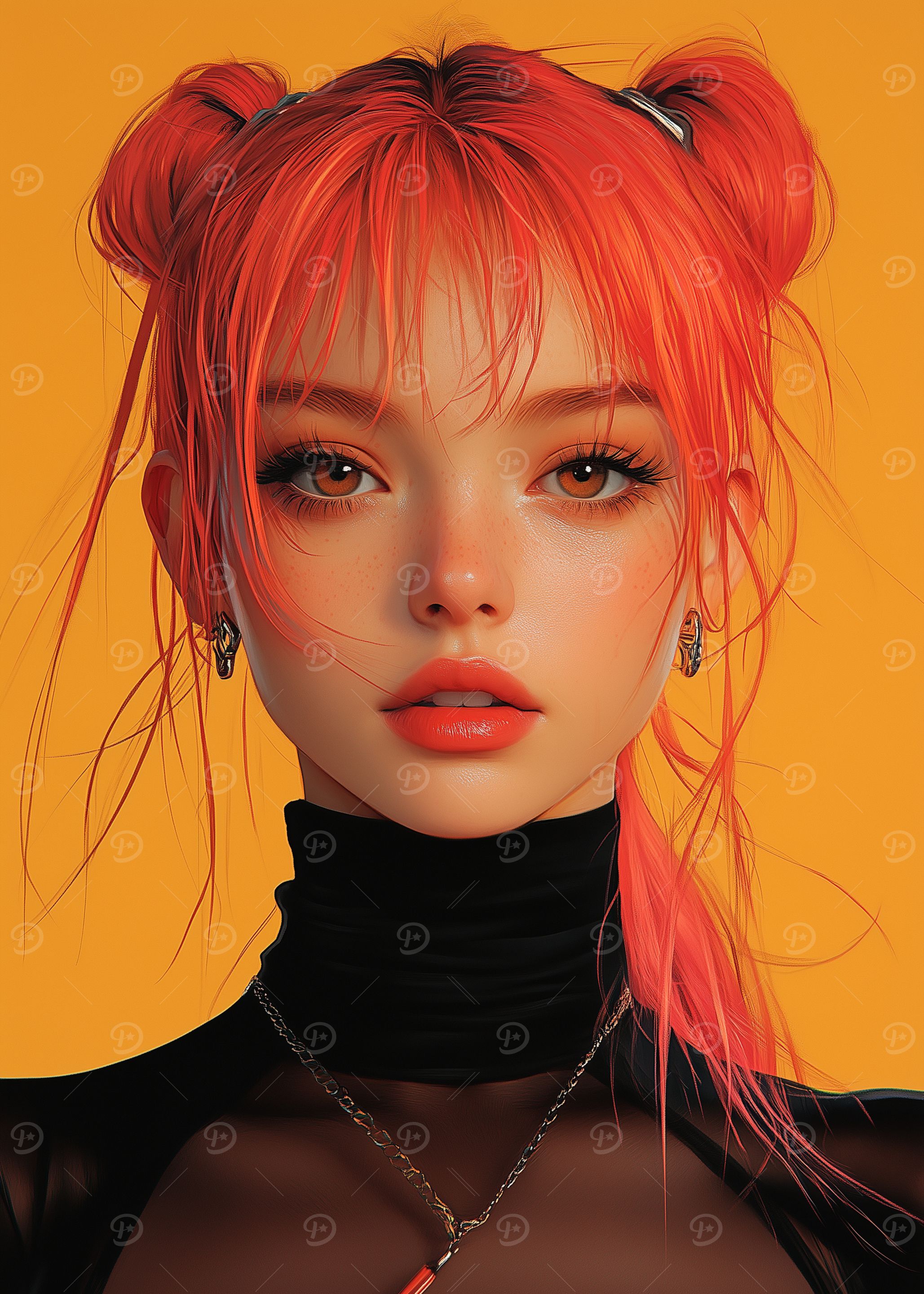 Red Hair Women Portrait