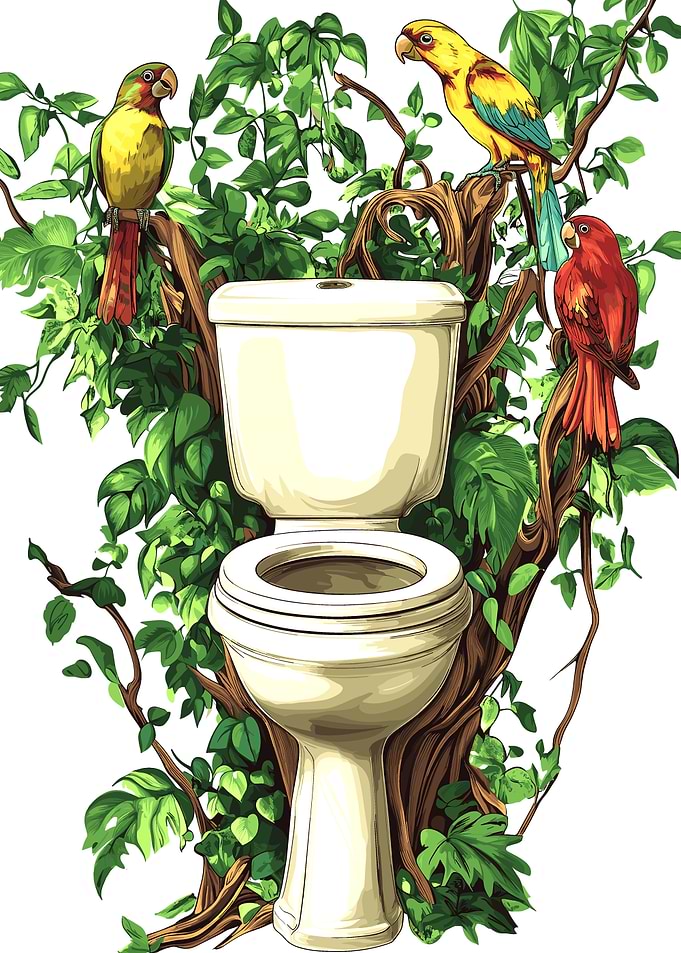 Toilet in the Jungle