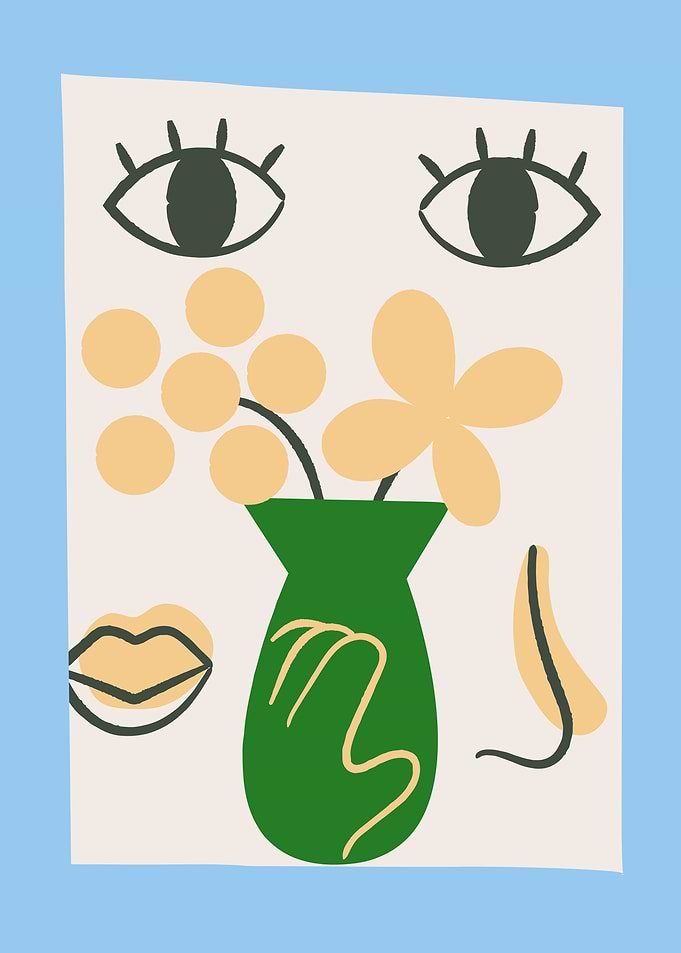 Abstract Floral Art Print