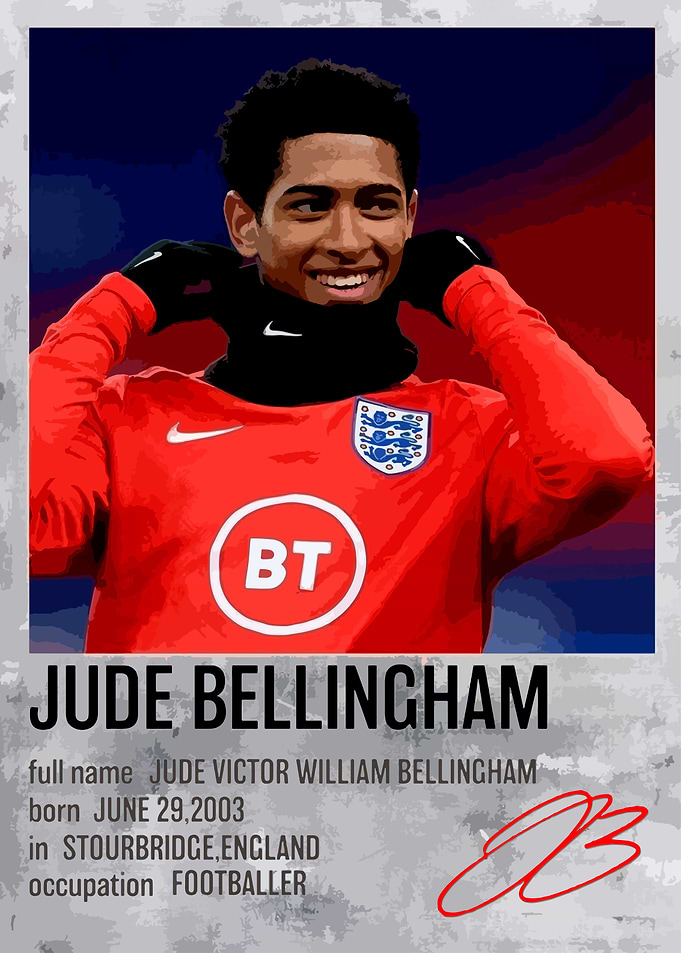 Jude Bellingham Polaroid Poster