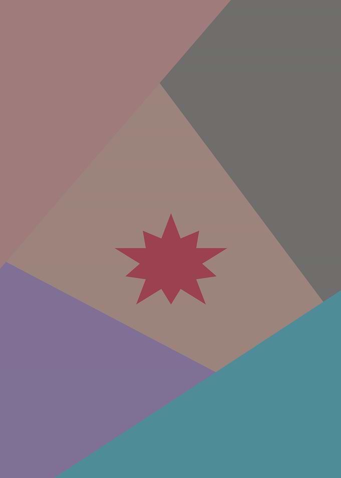 Abstract Geometric Star and Geometric Shapes