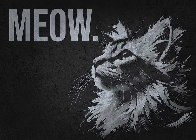 MEOW – The Most Sophisticated Yet Hilariously Simple Cat Art
