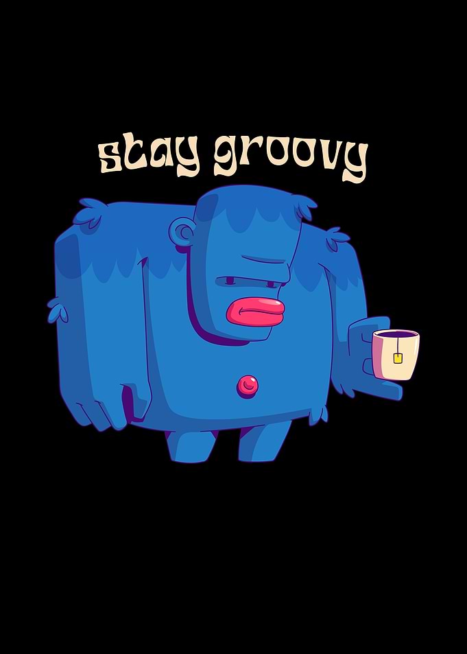 Blue Monster with Tea