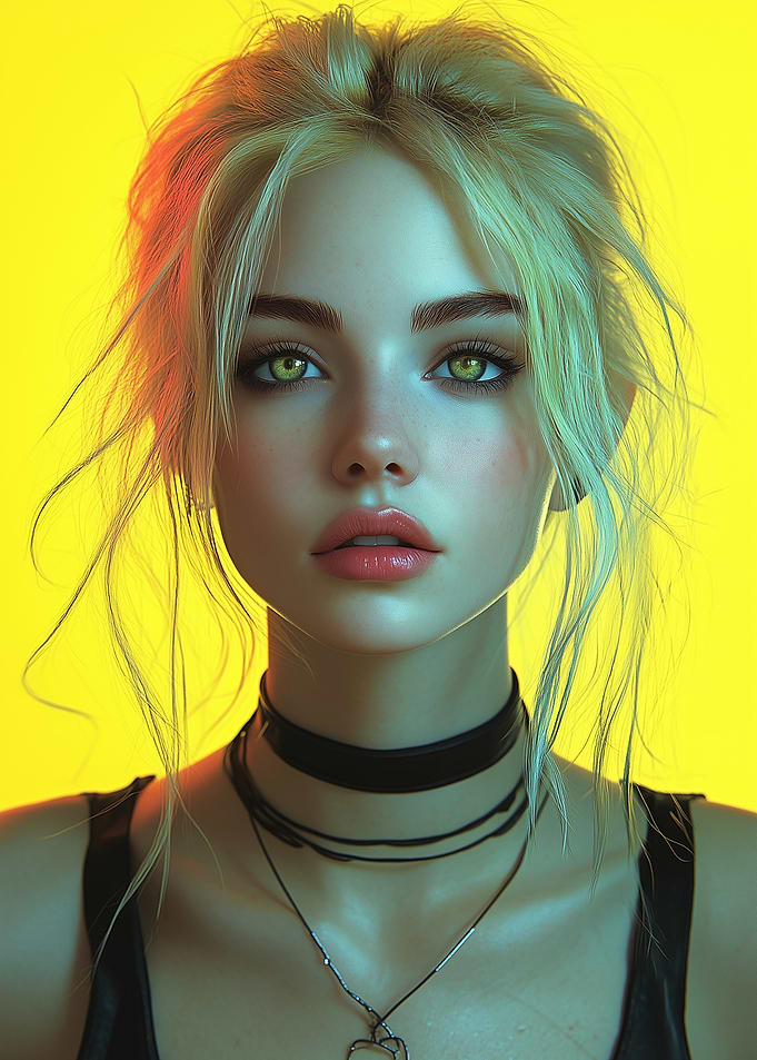Blonde Woman Portrait