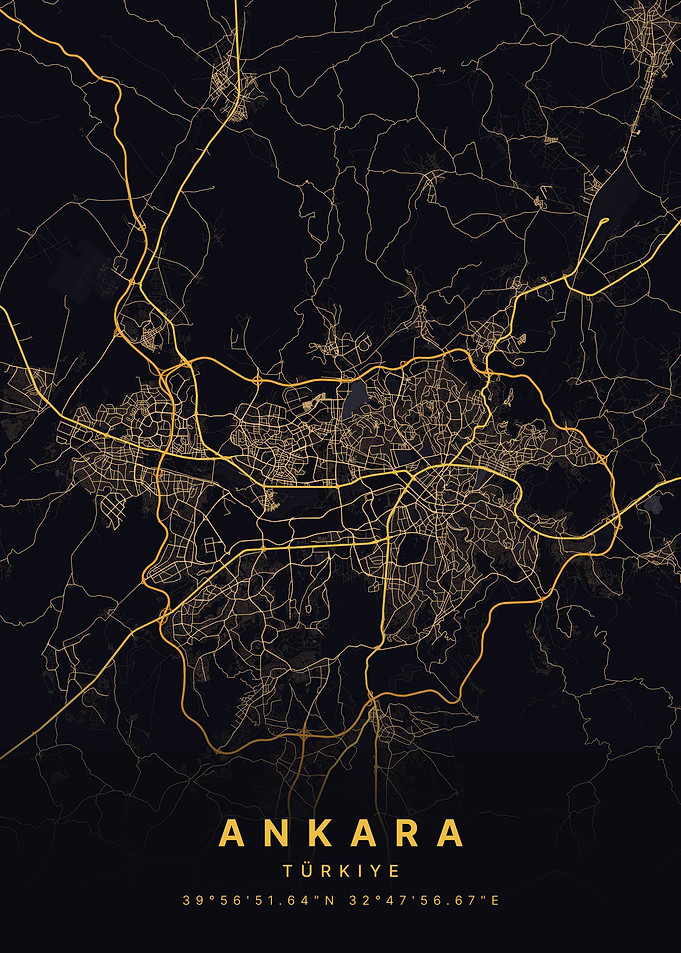 Ankara Turkiye City Map