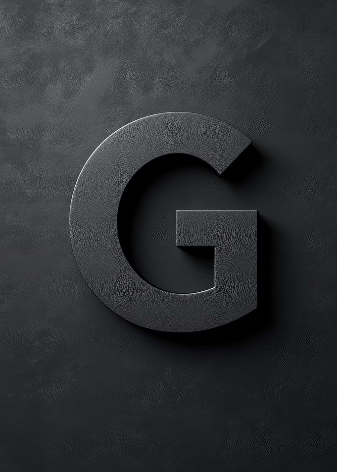 Matte Black Letter G