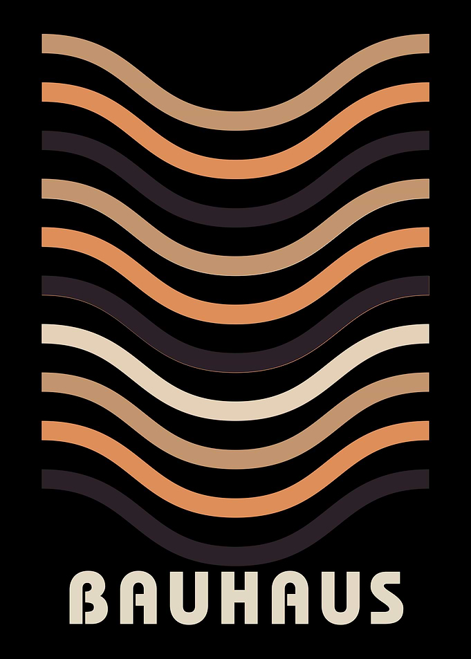 Bauhaus Wave Abstract Art