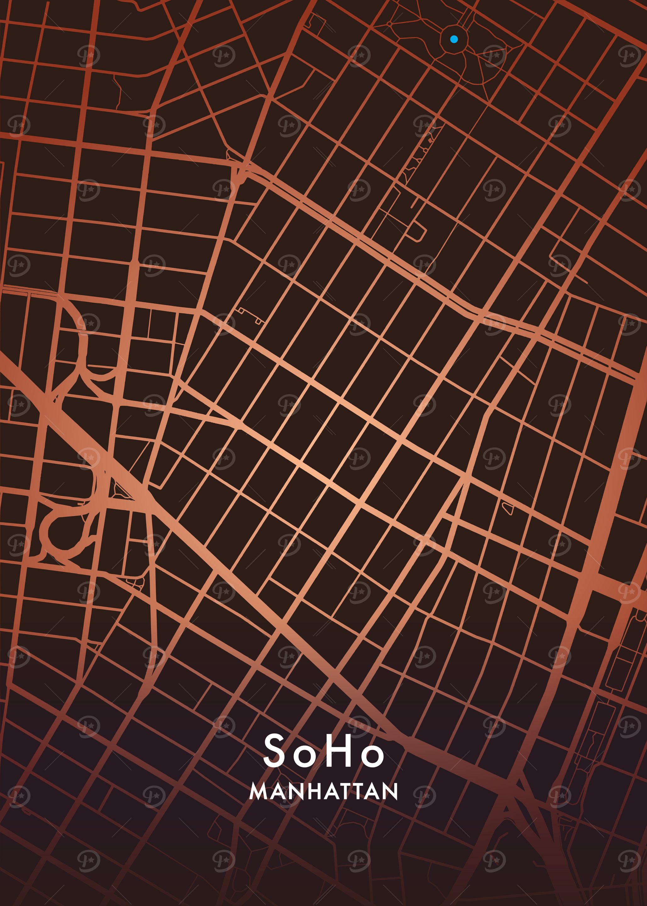 SoHo Manhattan Map