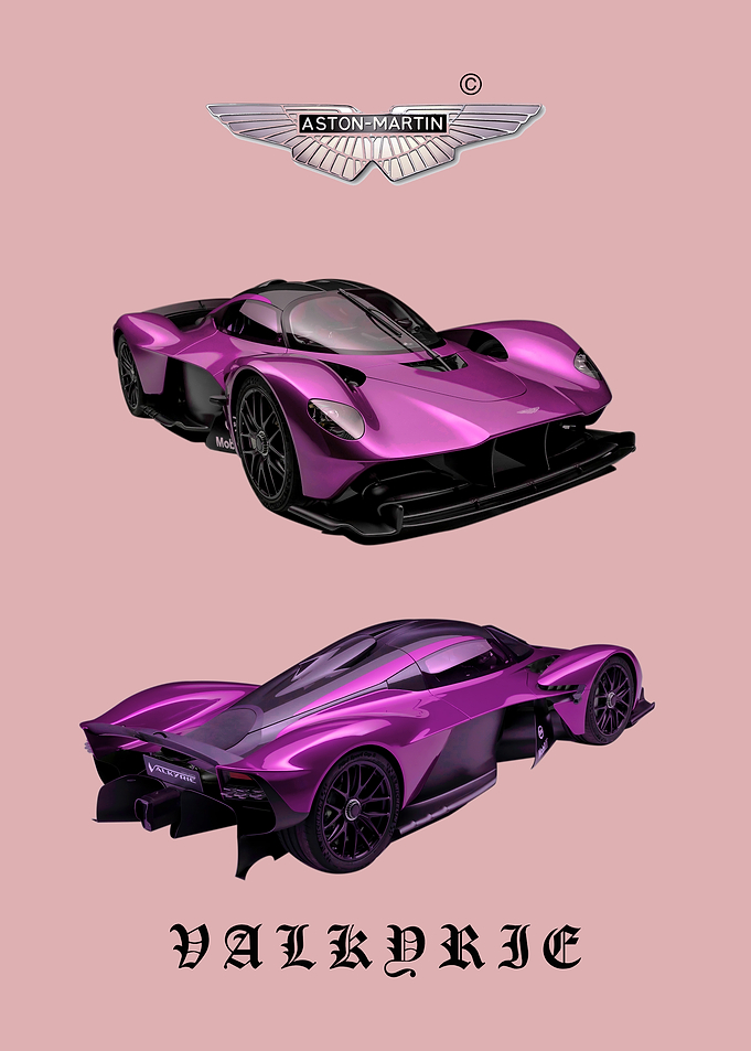 Pink Aston Martin Valkyrie