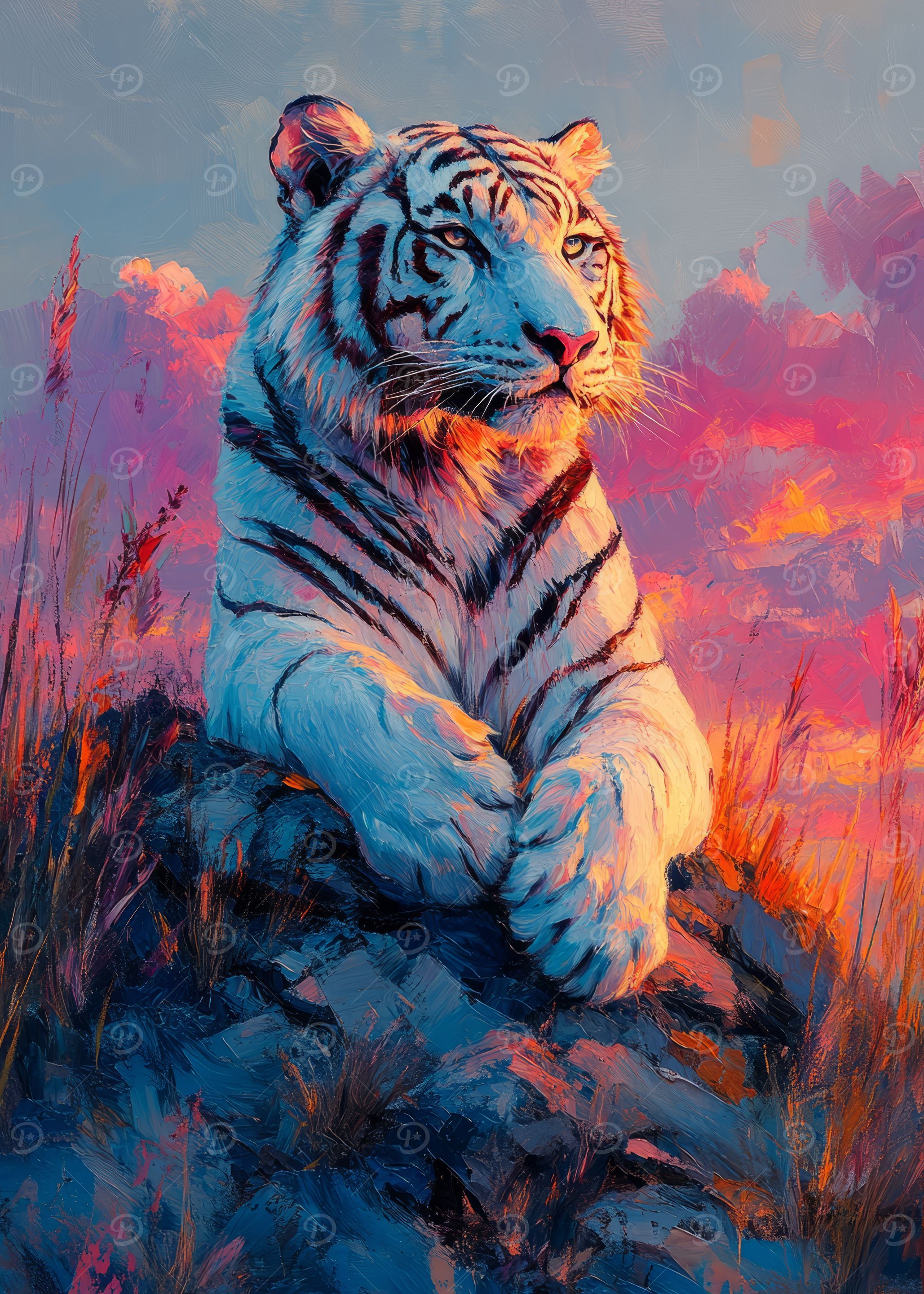 White Tiger Sunset