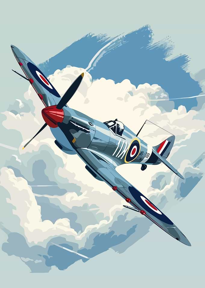 Spitfire in Flight