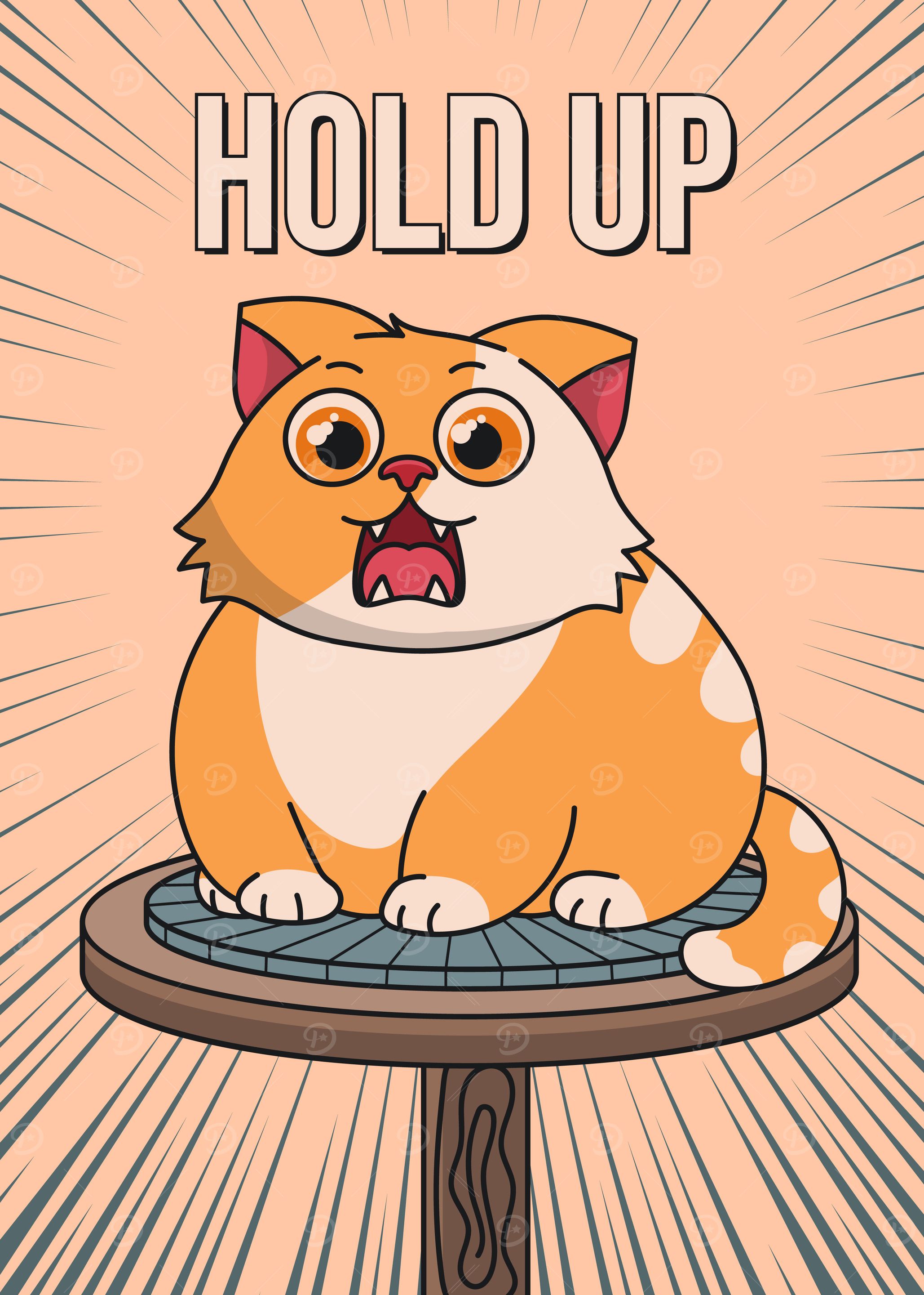 Shocked Cat Meme, 'Hold Up' Moment