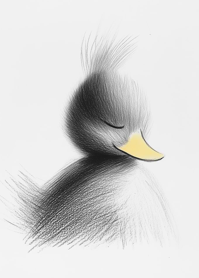 Black and Yellow Duckling
